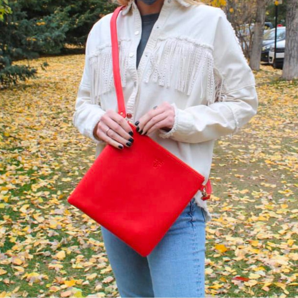 OTG 247 Red #6 Crossbody Bag - Vegan & Water Resistant - NWT
